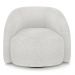 Poltrona Decorativa Orgânica Giratória Kit 2 Lya M22 Boucle Branco - Mpozenato