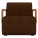 Poltrona Decorativa Orgânica Kit 2 Belarus Z08 Sintético Marrom Escuro - Mpozenato
