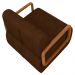 Poltrona Decorativa Orgânica Kit 2 Belarus Z08 Sintético Marrom Escuro - Mpozenato
