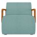 Poltrona Decorativa Orgânica para Sala Belarus Z08 Boucle Azul - Mpozenato