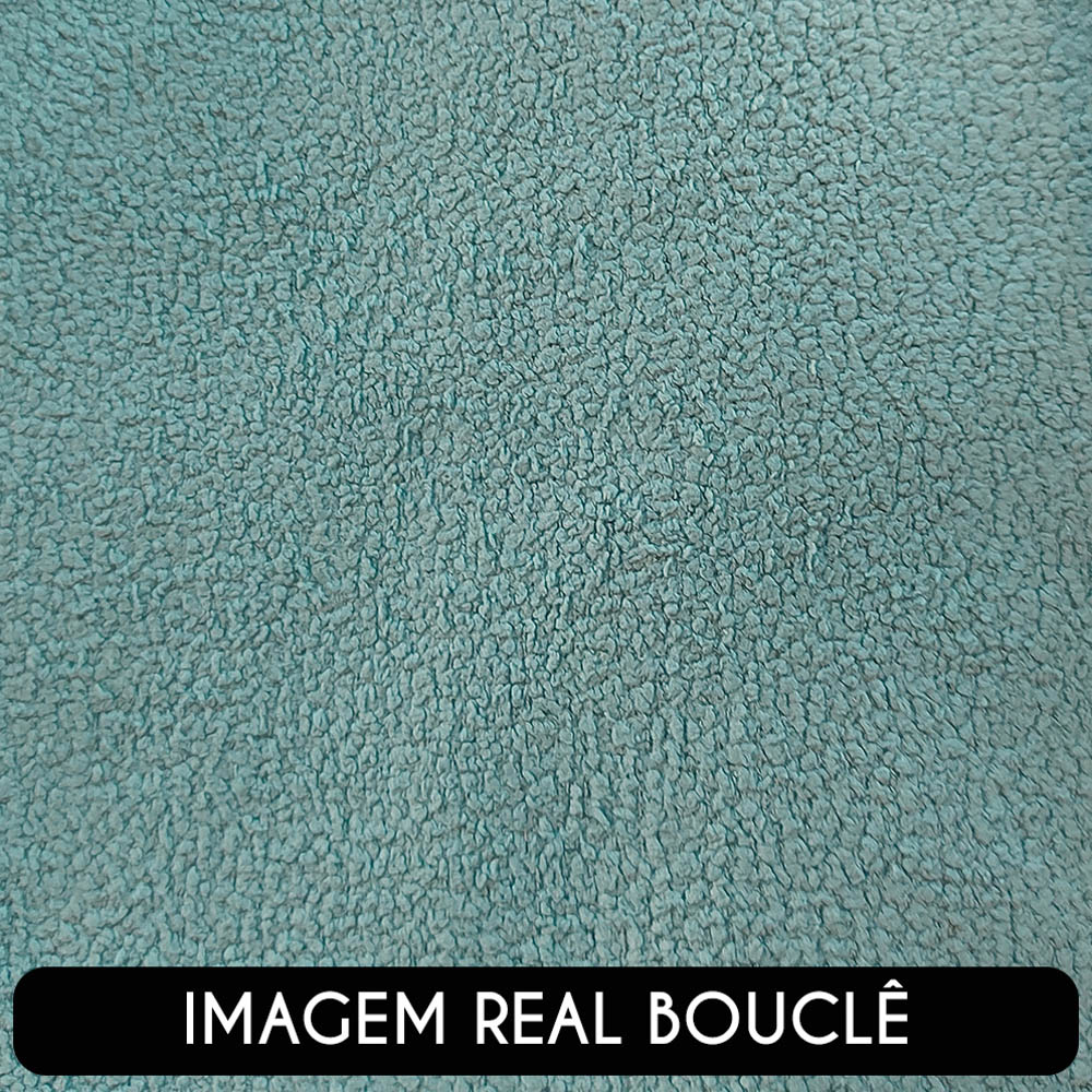 Poltrona Decorativa Orgânica para Sala Belarus Z08 Boucle Azul - Mpozenato