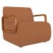 Poltrona Decorativa Orgânica para Sala Belarus Z08 Boucle Terracota - Mpozenato