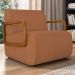Poltrona Decorativa Orgânica para Sala Belarus Z08 Boucle Terracota - Mpozenato