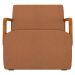 Poltrona Decorativa Orgânica para Sala Belarus Z08 Boucle Terracota - Mpozenato