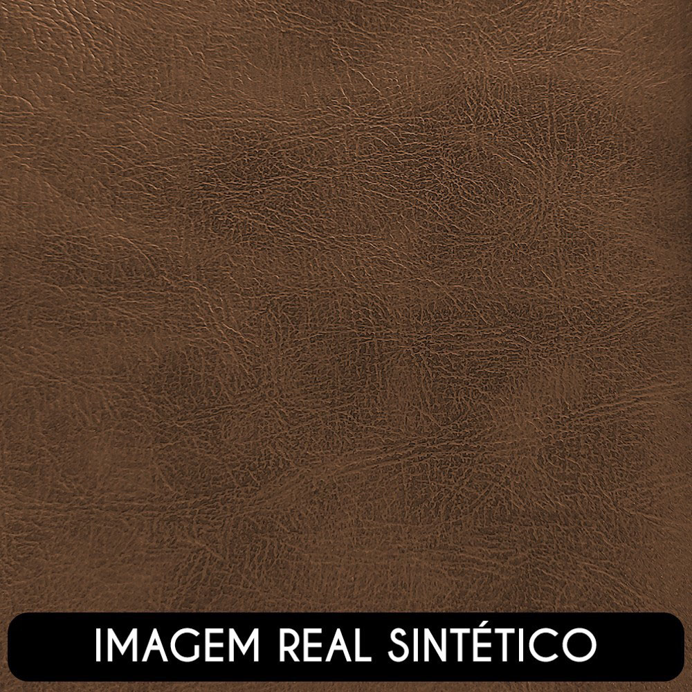 Poltrona Decorativa Orgânica para Sala Belarus Z08 Sintético Marrom - Mpozenato