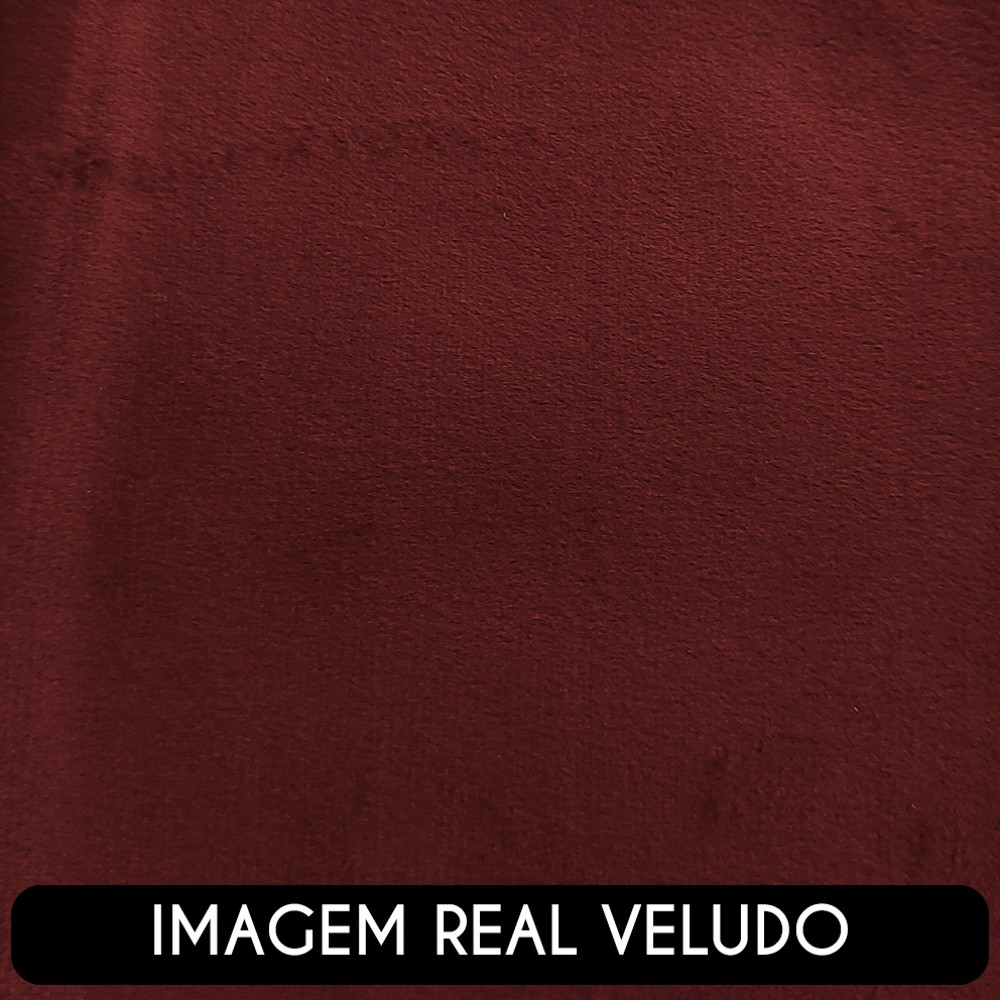 Poltrona Decorativa Orgânica para Sala Belarus Z08 Veludo Vermelho - Mpozenato