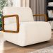 Poltrona Decorativa Orgânica para Sala Kit 2 Belarus Z08 Boucle Bege - Mpozenato