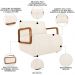 Poltrona Decorativa Orgânica para Sala Kit 2 Belarus Z08 Boucle Bege - Mpozenato
