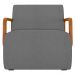 Poltrona Decorativa Orgânica para Sala Kit 2 Belarus Z08 Boucle Cinza - Mpozenato