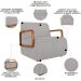 Poltrona Decorativa Orgânica para Sala Kit 2 Belarus Z08 Boucle Creme - Mpozenato
