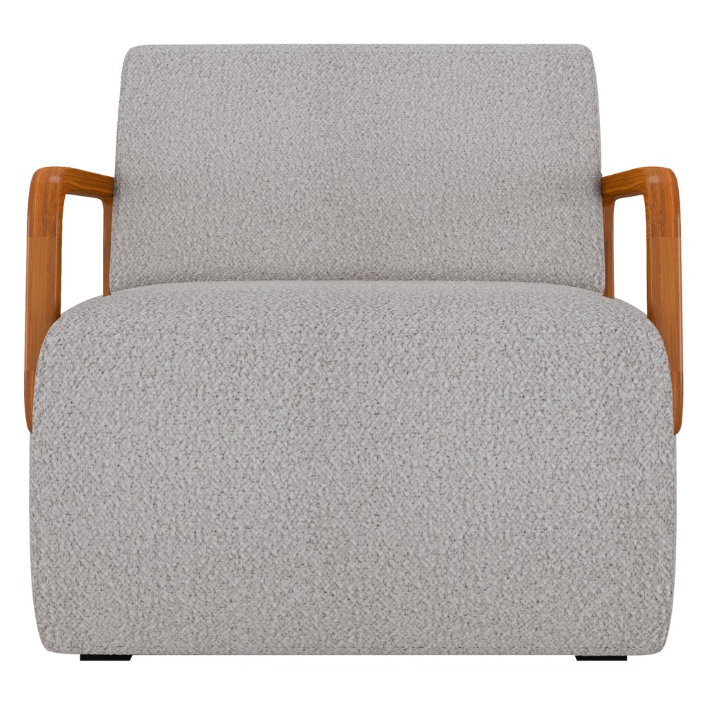 Poltrona Decorativa Orgânica para Sala Kit 2 Belarus Z08 Boucle Creme - Mpozenato
