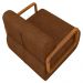 Poltrona Decorativa Orgânica para Sala Kit 2 Belarus Z08 Sintético Marrom - Mpozenato