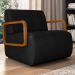 Poltrona Decorativa Orgânica para Sala Kit 2 Belarus Z08 Sintético Preto - Mpozenato
