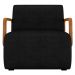 Poltrona Decorativa Orgânica para Sala Kit 2 Belarus Z08 Sintético Preto - Mpozenato