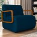 Poltrona Decorativa Orgânica para Sala Kit 2 Belarus Z08 Veludo Azul - Mpozenato
