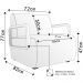 Poltrona Decorativa Orgânica para Sala Kit 2 Belarus Z08 Veludo Azul - Mpozenato