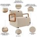 Poltrona Decorativa Orgânica para Sala Kit 2 Belarus Z08 Veludo Bege - Mpozenato