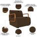Poltrona Decorativa Orgânica para Sala Kit 2 Belarus Z08 Veludo Marrom - Mpozenato