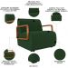 Poltrona Decorativa Orgânica para Sala Kit 2 Belarus Z08 Veludo Verde Musgo - Mpozenato