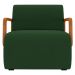 Poltrona Decorativa Orgânica para Sala Kit 2 Belarus Z08 Veludo Verde Musgo - Mpozenato