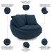 Poltrona Decorativa Redonda Giratória com Almofadas Saphire M22 Veludo Azul - Mpozenato