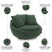 Poltrona Decorativa Redonda Giratória com Almofadas Saphire M22 Veludo Verde - Mpozenato