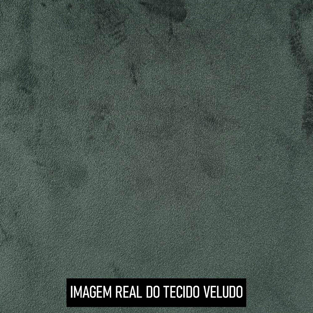 Poltrona Decorativa Redonda Giratória com Almofadas Saphire M22 Veludo Verde - Mpozenato