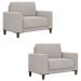Poltrona Decorativa Sala de Estar Kit 02 Zaire M22 Linho Areia - Mpozenato