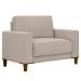 Poltrona Decorativa Sala de Estar Kit 02 Zaire M22 Linho Areia - Mpozenato