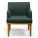 Poltrona Decorativa Sala de Estar e Recepção Vitória W01 Linho Verde - Mpozenato
