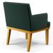 Poltrona Decorativa Sala de Estar e Recepção Vitória W01 Linho Verde - Mpozenato