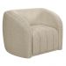 Poltrona Decorativa para Sala 112cm Meris M22 Bouclê Bege - Mpozenato