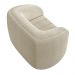 Poltrona Decorativa para Sala 112cm Meris M22 Bouclê Bege - Mpozenato
