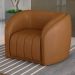 Poltrona Decorativa para Sala 112cm Meris M22 Sintético Caramelo - Mpozenato