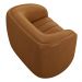 Poltrona Decorativa para Sala 112cm Meris M22 Sintético Caramelo - Mpozenato