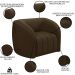 Poltrona Decorativa para Sala 112cm Meris M22 Veludo Marrom - Mpozenato