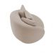 Poltrona Decorativa para Sala 122cm Pés Madeira Kaly M22 Veludo Bege - Mpozenato