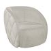 Poltrona Decorativa para Sala 90cm Tressê Zion M22 Bouclê Branco - Mpozenato