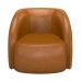Poltrona Decorativa para Sala 90cm Tressê Zion M22 Sintético Caramelo - Mpozenato