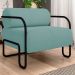 Poltrona Decorativa para Sala Industrial Kit 2 Kira Z08 Boucle Azul - Mpozenato