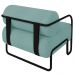 Poltrona Decorativa para Sala Industrial Kit 2 Kira Z08 Boucle Azul - Mpozenato