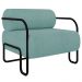 Poltrona Decorativa para Sala Industrial Kit 2 Kira Z08 Boucle Azul - Mpozenato