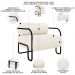 Poltrona Decorativa para Sala Industrial Kit 2 Kira Z08 Boucle Bege - Mpozenato