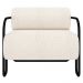 Poltrona Decorativa para Sala Industrial Kit 2 Kira Z08 Boucle Bege - Mpozenato