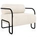 Poltrona Decorativa para Sala Industrial Kit 2 Kira Z08 Boucle Bege - Mpozenato