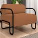 Poltrona Decorativa para Sala Industrial Kit 2 Kira Z08 Boucle Terracota - Mpozenato