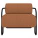 Poltrona Decorativa para Sala Industrial Kit 2 Kira Z08 Boucle Terracota - Mpozenato