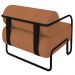 Poltrona Decorativa para Sala Industrial Kit 2 Kira Z08 Boucle Terracota - Mpozenato