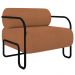 Poltrona Decorativa para Sala Industrial Kit 2 Kira Z08 Boucle Terracota - Mpozenato