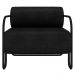 Poltrona Decorativa para Sala Industrial Kit 2 Kira Z08 Sintético Preto - Mpozenato